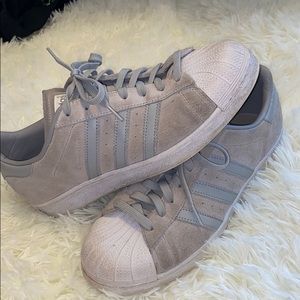 Women’s Adidas Grey Superstars